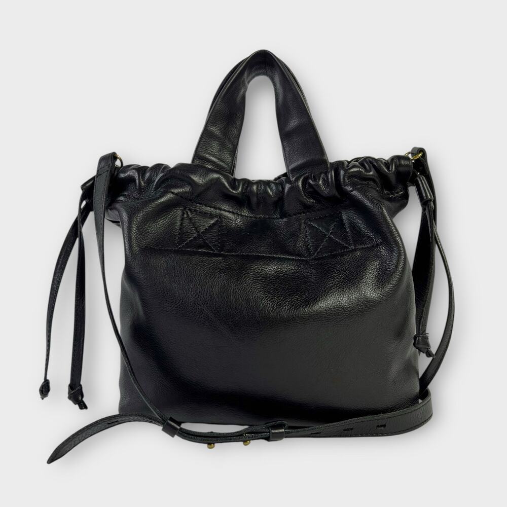 Madewell The Piazza Crossbody Bag Black Leather - Picture 2 of 10